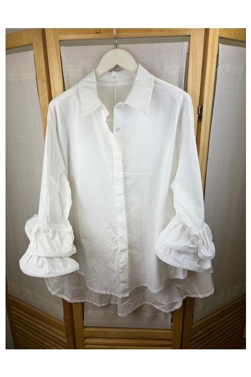 CAMISA VOLANTE MANGAS